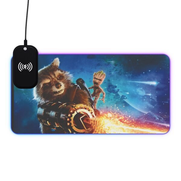 Rocket Guardians of the Galaxy LED Wireless Gaming Mousepad - Image 7