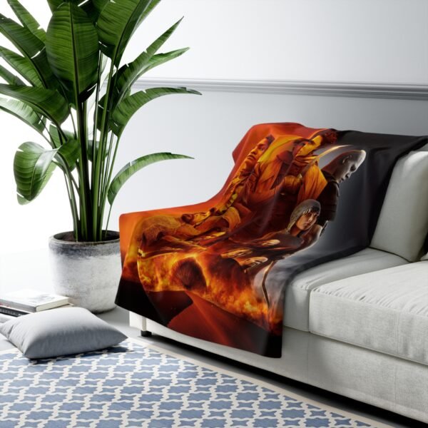Sherpa Fleece Blanket DUNE - Image 3