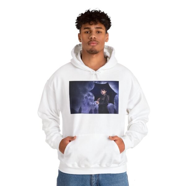 Wednesday – Nevermore Style Unisex Hooded Sweatshirt - Image 7