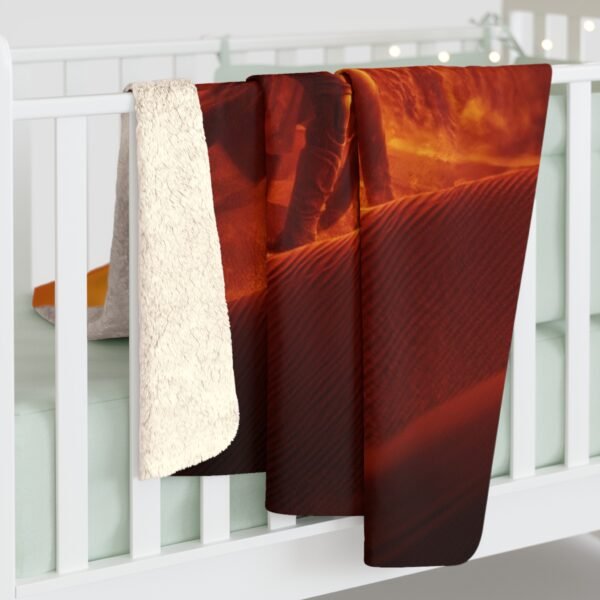 Sherpa Fleece Blanket DUNE - Image 4