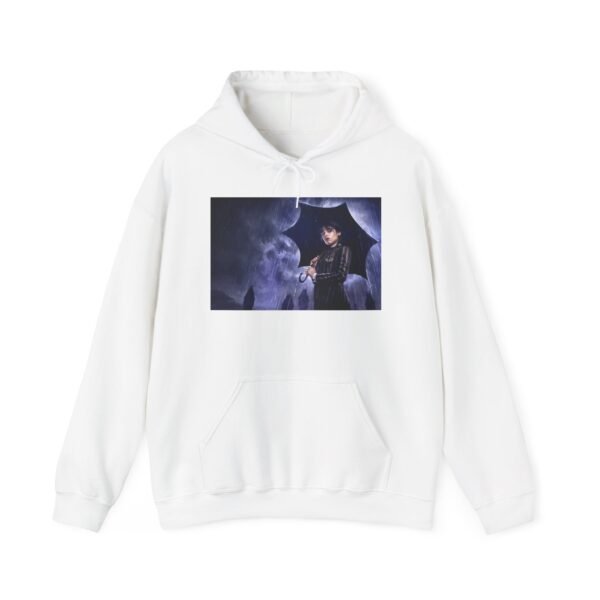 Wednesday – Nevermore Style Unisex Hooded Sweatshirt - Image 2